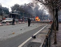 انفجار انتحاری مقابل سفارت ایران در کابل/ عکس