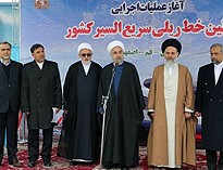 حسن روحانی با افتخار یکی دیگر از ویرانه های احمدی نژاد را افتتاح کرد!