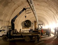 انسداد تونل شیرین سو در محور قدیم قزوین ـ رشت