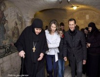 حضور بشار اسد در میان مسیحیان دمشق
