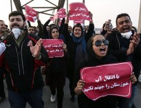مردم معترض خوزستان به خیابان آمدند