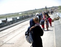 فرار زنان و کودکان از دست داعش