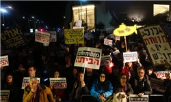 ساکنان تل‌آویو باز هم علیه فساد نتانیاهو تظاهرات کردند