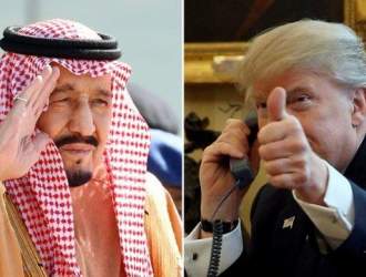 تماس تلفنی پادشاه سعودی با ترامپ