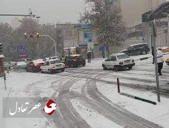 بارش برف در برخی مناطق تهران