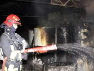 آتش سوزی در برج سعادت آباد
