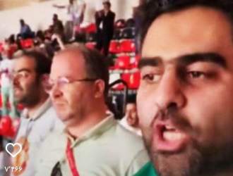 مجریان شبکه افق پس از شکست ایران در ورزشگاه